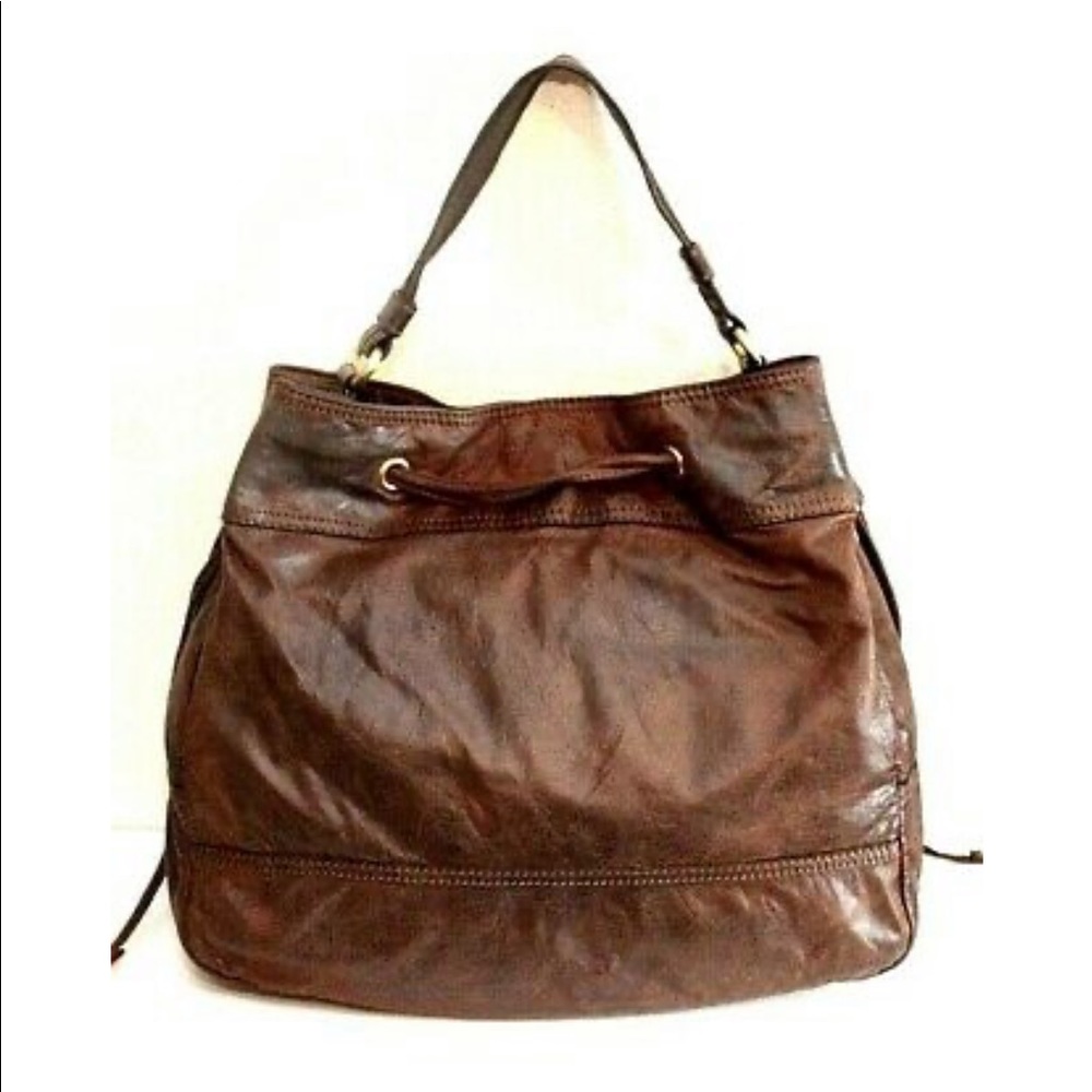 Juicy Couture Lolita Brown Leather drawstring bag - Picture 2 of 7